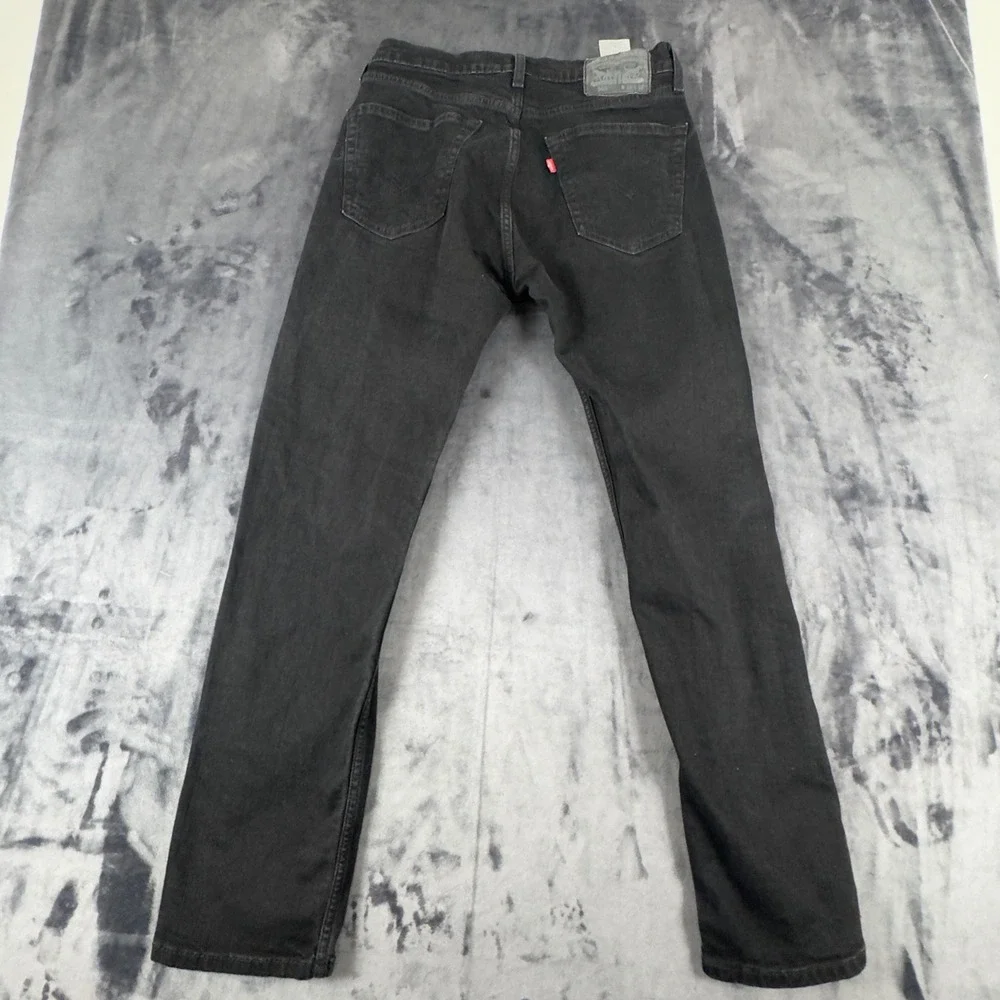 Levi's 505 Regular Fit Jeans Mens 32x32 Black Straight Leg Denim 00505-2342